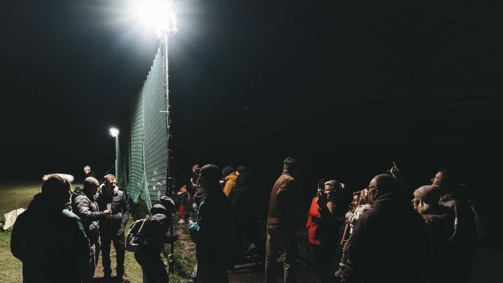 První noční létání